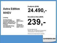 Neu Opel Astra Edition 144 PS (105 kW) 2026 Blau (athletik blau) Limousine