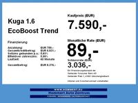 Gebraucht Ford Kuga Trend 150 PS (110 kW) 2013 Frostweiß (metallic) SUV