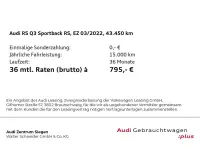 Gebraucht Audi RS Q3 Sportback Ambiente 400 PS (294 kW) 2022 Kyalamigrün SUV