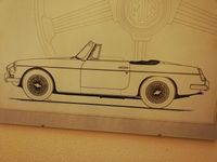 Second-hand MG B 95 CP (69 kW) 1972 Albastru Cabrio