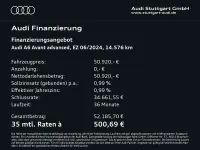 Gebraucht Audi A6 Advanced Plus 286 PS (210 kW) 2024 Mythosschwarz metallic Kombi