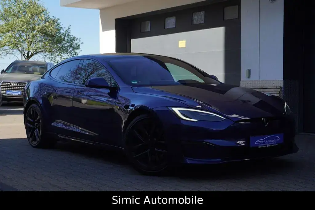 Usado Tesla Model S Plaid 759 kW (1033 CV) 2022 Azul Utilitario