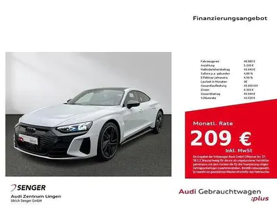 Gebraucht Audi e-tron GT quattro Sport 350 kW (476 PS) 2022 Suzukagrau metallic Limousine