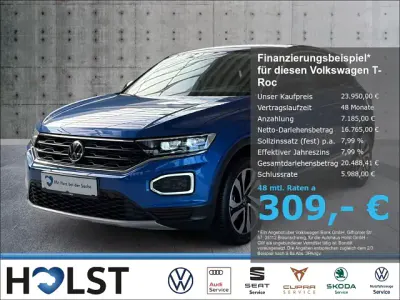 Gebraucht VW T-Roc Active 150 PS (110 kW) 2021 Blau SUV