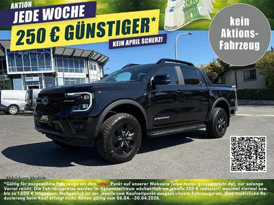 Neu Ford Ranger 281 PS (206 kW) 2026 Schwarz Pickup