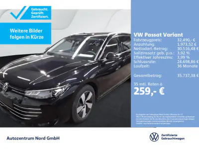 Gebraucht VW Passat Business 150 PS (110 kW) 2025 Grenadillschwarz metallic Kombi
