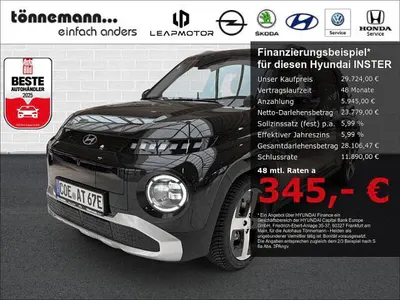 Käytetty Hyundai Inster Prime 85 kW (116 HP) 2026 Musta Viistoperä