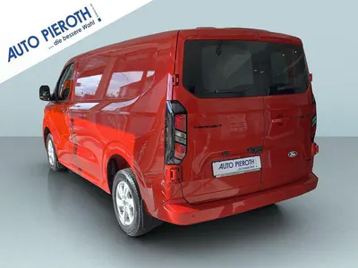 Ny Ford Transit Custom 136 HK (100 kW) 2025 Rød Pickup / Ladvogn