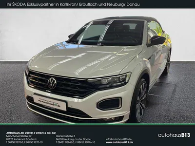 Brugt VW T-Roc Cabriolet R-line 150 HK (110 kW) 2021 Hvid Cabriolet