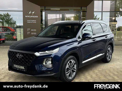 Käytetty Hyundai Santa Fe Premium 200 HP (147 kW) 2020 Sininen Katumaasturi