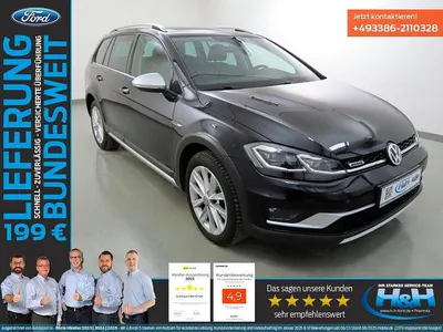 Gebraucht VW Golf VII 184 PS (135 kW) 2018 Deep black perleffekt Kombi