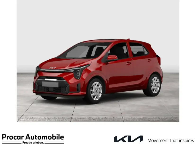 Neu Kia Picanto Vision 68 PS (50 kW) 2026 (beg) signal red Kleinwagen