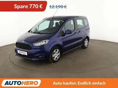 Gebraucht Ford Tourneo Courier Trend 101 PS (74 kW) 2018 Blau Van / Kleinbus