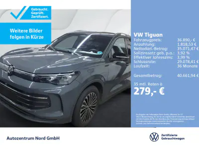 Gebraucht VW Tiguan Goal 150 PS (110 kW) 2025 Grau SUV
