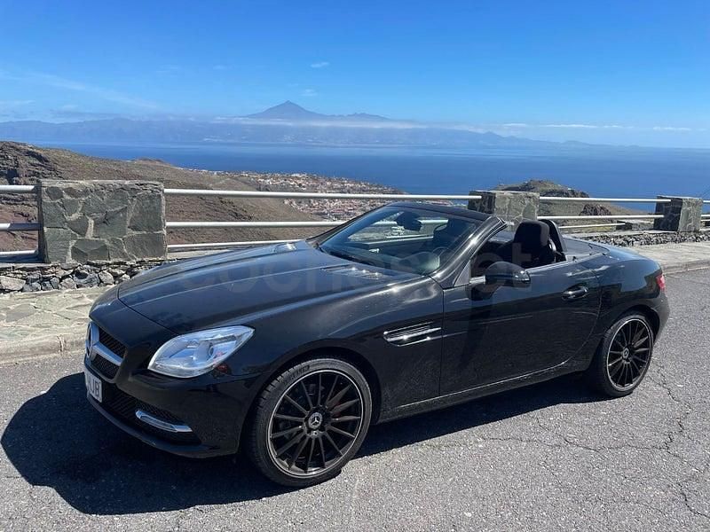 Negro Usado 2012 Mercedes SLK200 Descapotable | 21.500 € (Buen precio) - Imagen 1/4