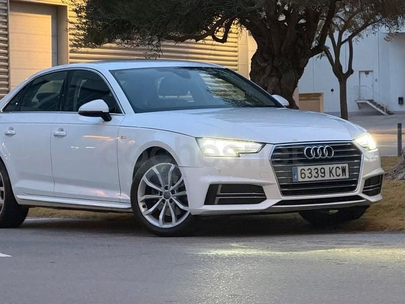 Usado Audi A4 S-Line 150 CV (110 kW) 2017 Blanco Berlina