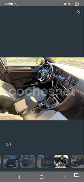Usado VW Golf VII 110 CV (80 kW) 2015 Negro Berlina