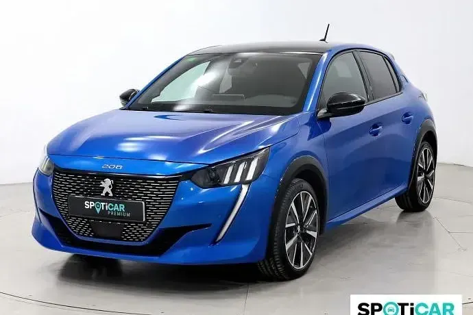 Usado Peugeot 208 GT-line 100 CV (73 kW) 2019 Azul Utilitario