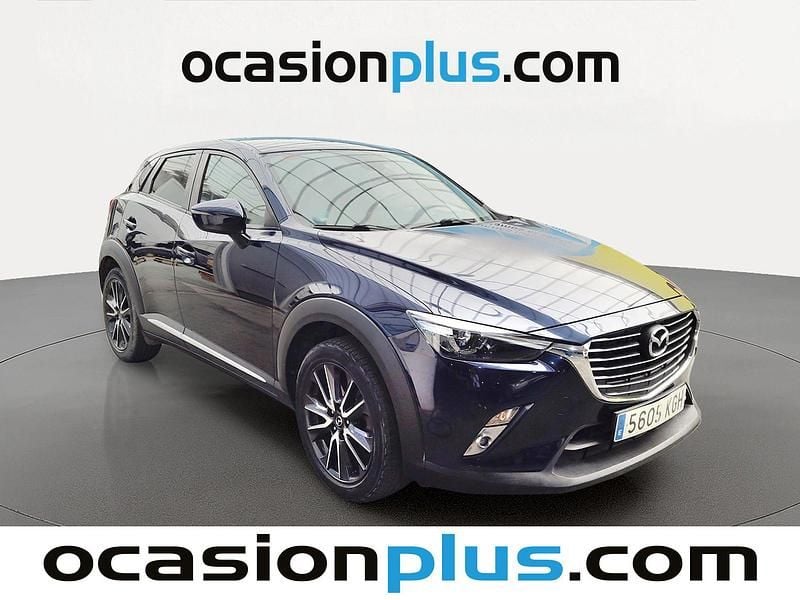 Käytetty Mazda CX-3 Luxury 120 HP (88 kW) 2017 Sininen Katumaasturi