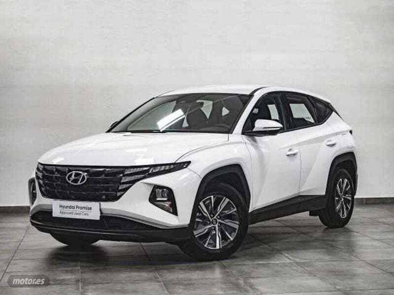 Atlas white Usado 2024 Hyundai Tucson SUV | 23.990 € (Precio justo) - Imagen 1/4