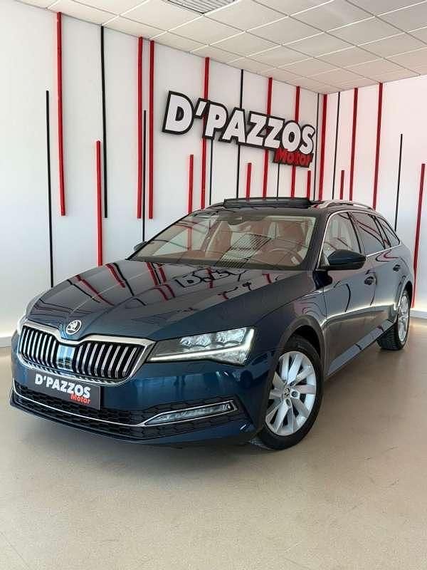 Usado Skoda Superb Ambition 120 CV (88 kW) 2020 Azul Familiar