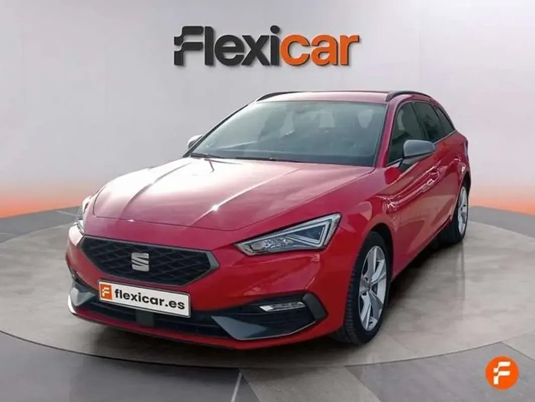 Usado Seat Leon FR 204 CV (150 kW) 2021 Rojo Utilitario