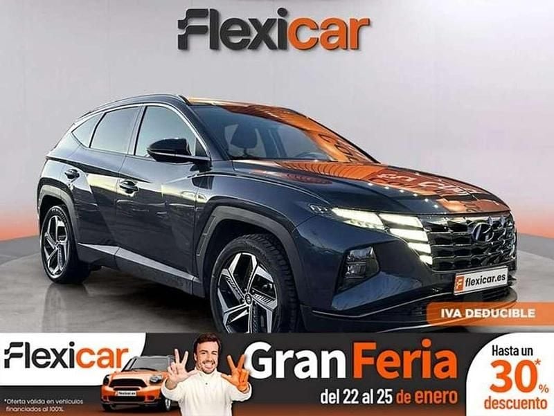 Gris Usado 2021 Hyundai Tucson SUV | 19.490 € (Buen precio) - Imagen 1/4