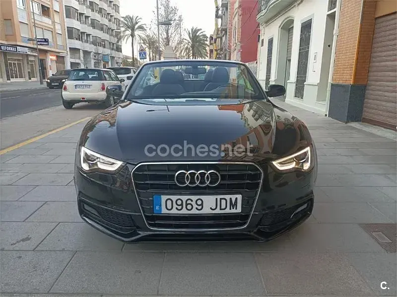 Usado Audi A5 Cabriolet S-Line 190 CV (139 kW) 2015 Negro Descapotable