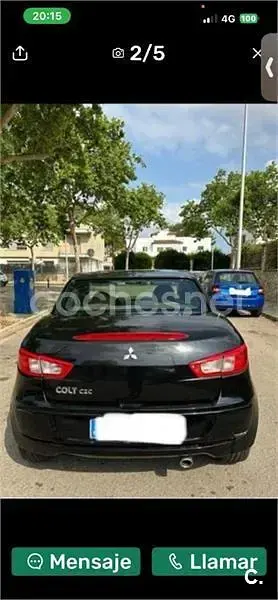 Usado Mitsubishi Colt Instyle 109 CV (80 kW) 2007 Negro Descapotable
