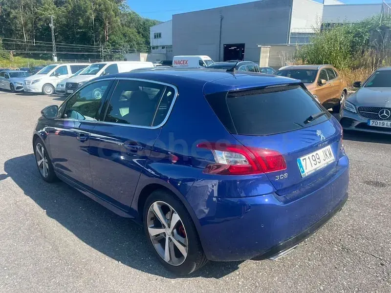 Usado Peugeot 308 GT-line 130 CV (95 kW) 2015 Azul Berlina