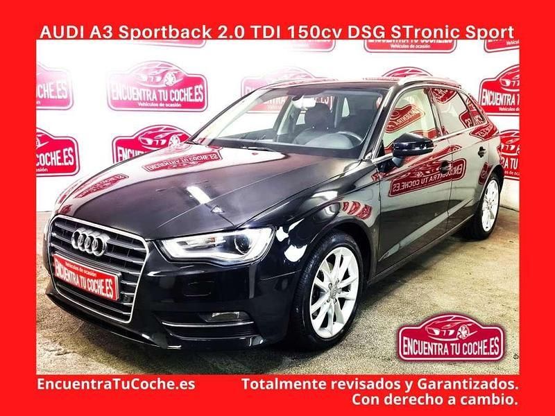 Negro Usado 2013 Audi A3 Sportback Attraction Berlina | 13.990 € (Buen precio) - Imagen 1/4