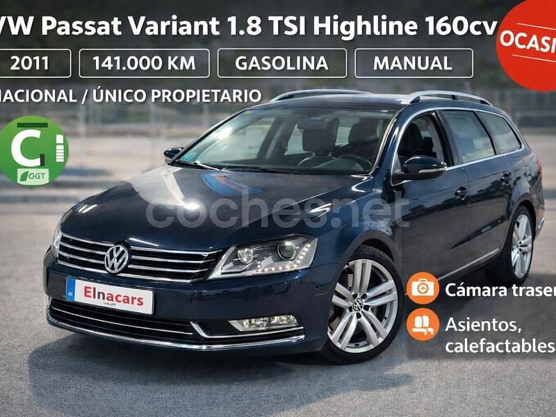 Azul Usado 2011 VW Passat Highline Familiar | 9900 € (Buen precio) - Imagen 1/1