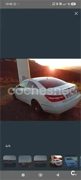 Usado Mercedes E250 204 CV (150 kW) 2010 Granate Coupe