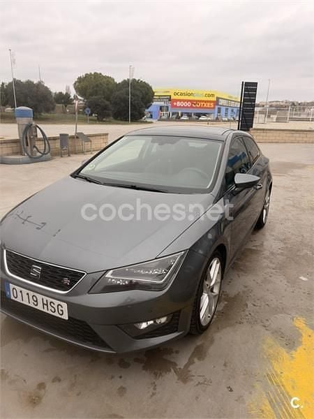 Usado Seat Leon SC FR 184 CV (135 kW) 2014 Gris / plata Utilitario