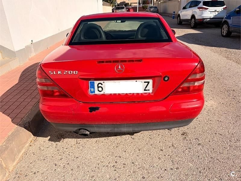 Usado Mercedes SLK200 136 CV (100 kW) 1999 Rojo Descapotable