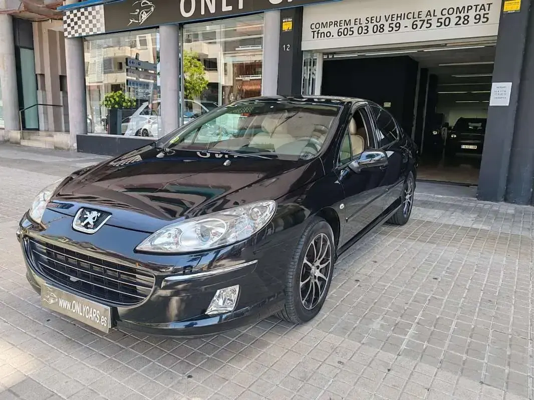 Usado Peugeot 407 Premium 136 CV (100 kW) 2008 Negro Berlina