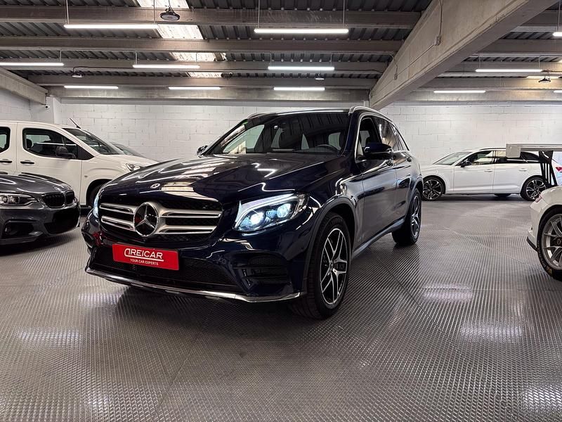 Usado Mercedes GLC250 AMG 211 CV (155 kW) 2018 Azul cavansita SUV