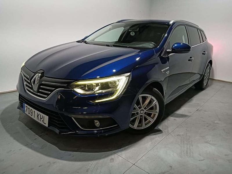 Azul Usado 2018 Renault Mégane GrandTour LIMITED Familiar | 10.700 € (Precio justo) - Imagen 1/4