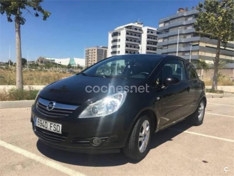 Negro Usado 2007 Opel Corsa Enjoy Berlina | 2700 € (Super precio) - Imagen 1/4
