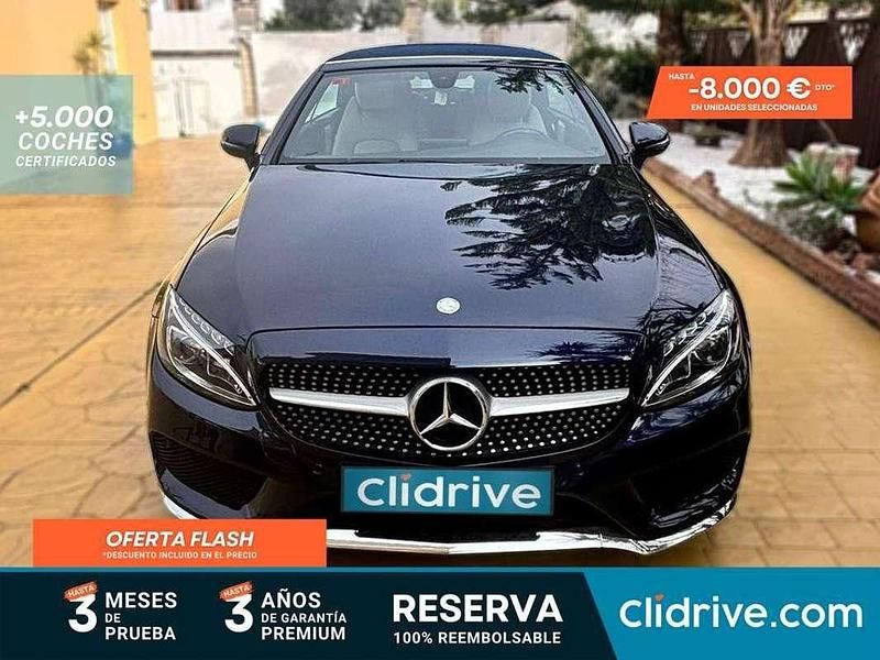 Usado Mercedes C220 170 CV (125 kW) 2017 Azul Descapotable