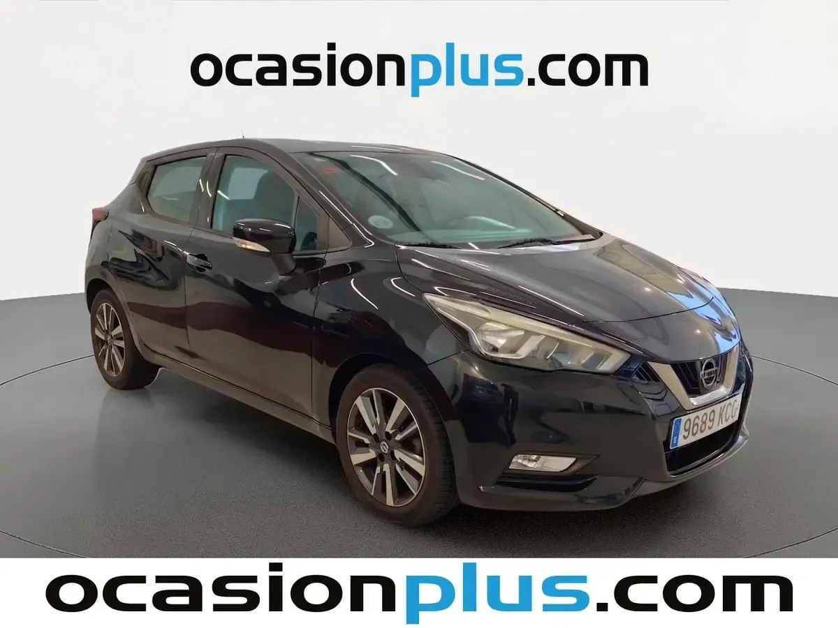 Usado Nissan Micra Acenta 90 CV (66 kW) 2017 Negro Utilitario