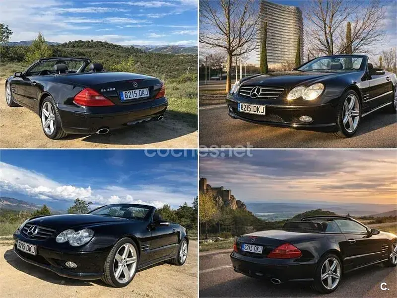Usado Mercedes SL350 245 CV (180 kW) 2005 Negro Descapotable