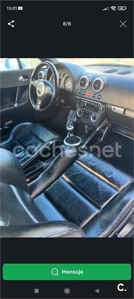 Usado Audi TT 180 CV (132 kW) 1999 Gris / plata Coupe