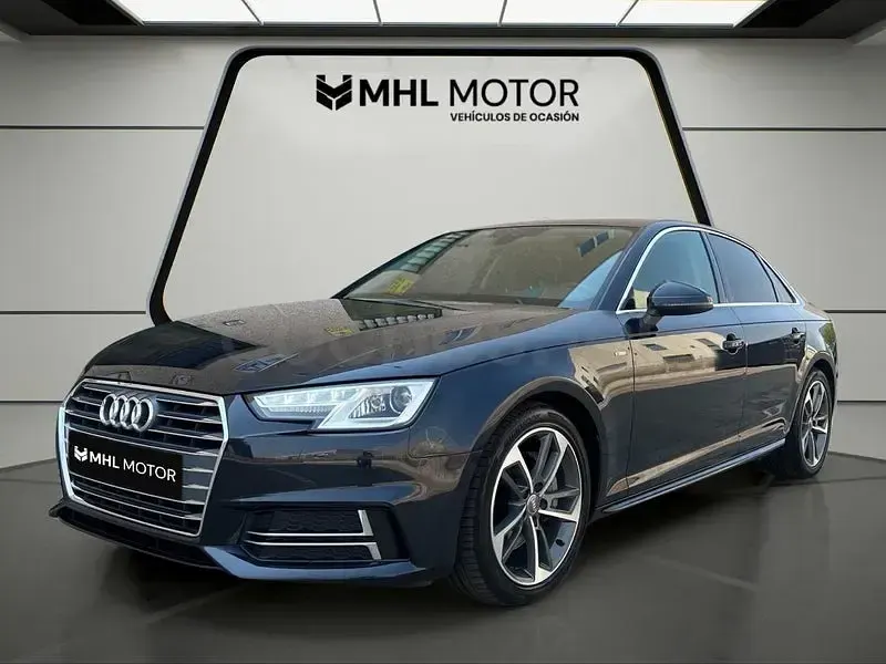 Usado Audi A4 S-Line 190 CV (139 kW) 2017 Azul Berlina