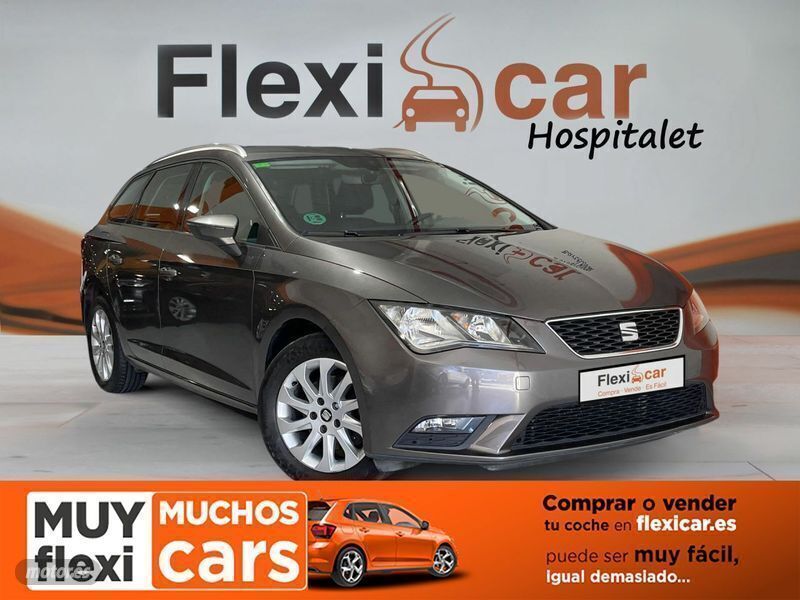 Usado Seat Leon ST Reference 110 CV (80 kW) 2016 Gris Familiar