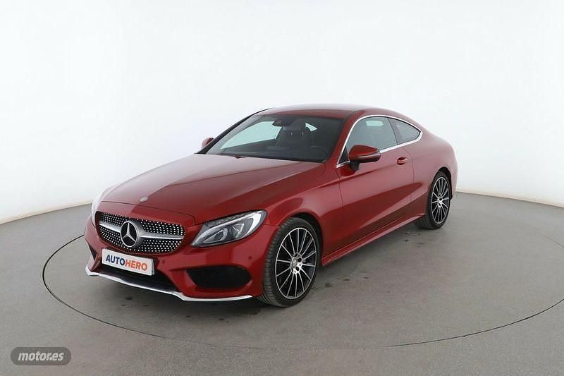 Rojo Usado 2016 Mercedes C300 AMG line Coupe | 25.399 € (Super precio) - Imagen 1/3