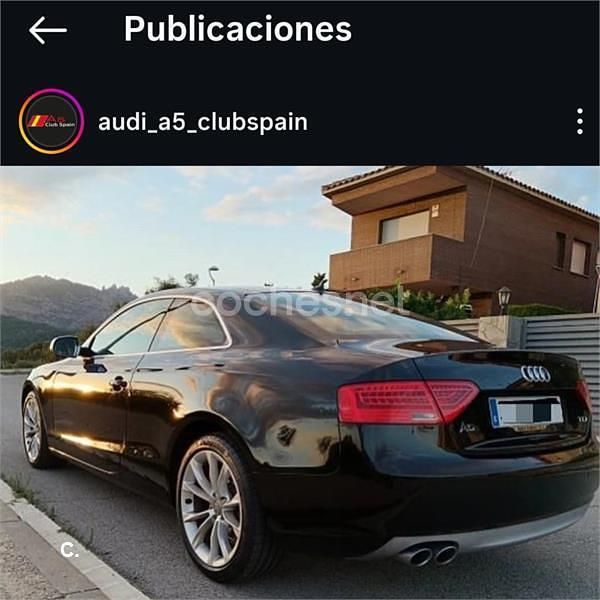 Usado Audi A5 190 CV (139 kW) 2015 Negro Coupe