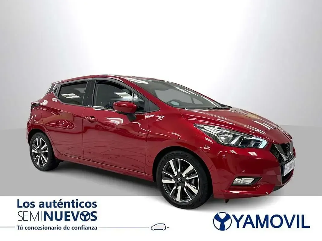 Usado Nissan Micra N-Connecta 117 CV (86 kW) 2019 Rojo Utilitario