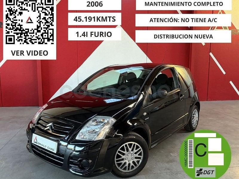 Usado Citroën C2 Furio 75 CV (55 kW) 2006 Negro Utilitario