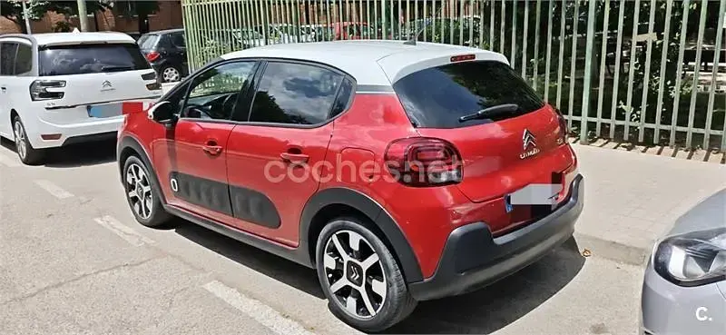 Usado Citroën C3 PureTech 82 CV (60 kW) 2018 Rojo Utilitario